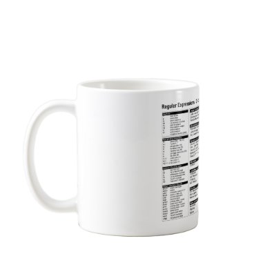 Regular Expressions - Quick Reference Mug by etexteditor