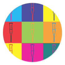 Rehabilitation Pop Art Round Sticker