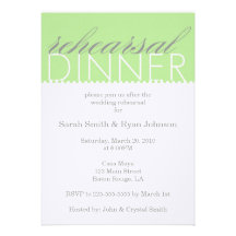 Rehearsal Dinner Custom Invites