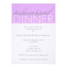 Rehearsal Dinner Personalized Invites