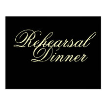 Rehearsal  Dinner Post Card