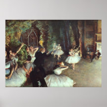 Rehearsal on the Stage. Edgar Degas Posters