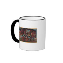 Rehoboth Beach, Delaware - Large Letter Scenes Mug