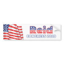 Reid Patriotic American Flag 2010 Elections Bumper Stickers