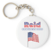 Reid Patriotic American Flag 2010 Elections Key Chain