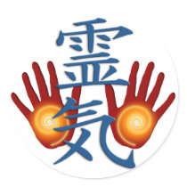 Reiki Hands Sticker
