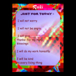 REIKI HEALING DAILY AFFIRMATIONS posters