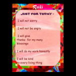REIKI HEALING DAILY AFFIRMATIONS posters