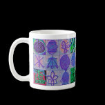 Reiki Healing Signs 12 Havenly blue mugs