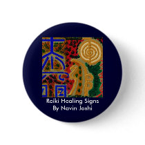 REIKI Main Healing Symbols Pinback Button