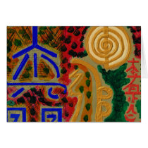 REIKI Main Healing Symbols Greeting Cards