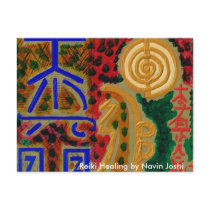 REIKI Main Healing Symbols Postcard