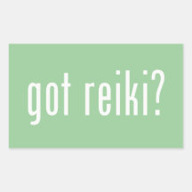 Reiki obtenu ? sticker rectangulaire