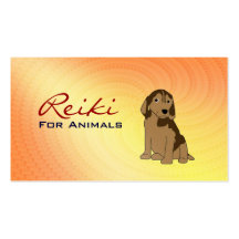 Reiki pour des cartes de visite d'animaux carte de visite