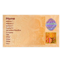 REIKI Practioner - Symbol n Purple Crystals Business Card Templates