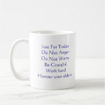 Reiki Principles Coffee Mug