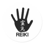 Reiki Round Stickers