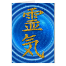 REIKI Symbol + energy of water Card