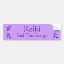 Reiki Symbol Feel The Energy Bumper Sticker
