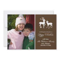 Reindeer Christmas Card (Happy Christmas Brown)