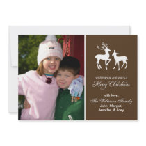 Reindeer Christmas Card (Merry Christmas Brown)