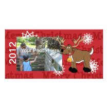 Reindeer Christmas photo cards