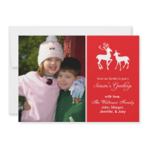 Reindeer Christmas (Season's Greetings Red)