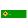 Reindeer Crossing Gift Tag Business Card