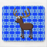 Reindeer Deer Christmas Design Mouse Pad