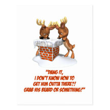 Reindeer Dilemma Post Cards