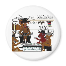 Reindeer Games Funny Christmas Gifts & Tees Magnet