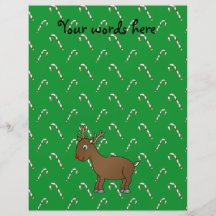 Reindeer green candy canes flyer