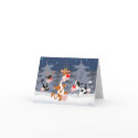 Reindeer in the snow notecard