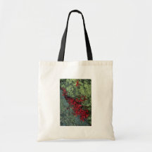 Reindeer lichen and blueberry leaves, Quebec, Cana Bag