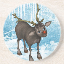 Reindeer Merry Christmas Coaster