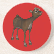 Reindeer Merry Christmas Coaster