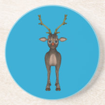 Reindeer Merry Christmas Coaster