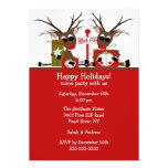 Reindeer North Pole Holiday Party Invitation