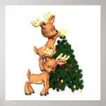 Reindeer Poster up to 23x23