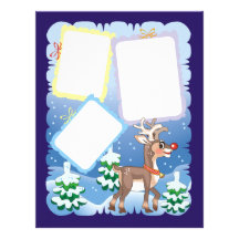 Reindeer Scrapbook Page Letterhead
