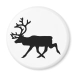 Reindeer Silhouette Fridge Magnets