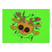 Reindeer Skull Card