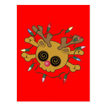 Reindeer Skull Post Cards
