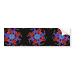Reindeer Snowflake Bumper Sticker