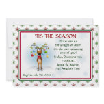 Reindeer with Ornaments Christmas Party Invitation