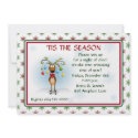 Reindeer with Ornaments Christmas Party Invitation