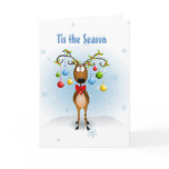 Reindeer with Ornaments Greeting Greeting Card