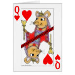 Reine de flirt de rat de carte de Valentine de coe