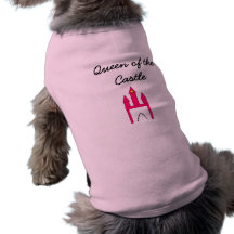 Reine de la chemise de chien de château manteaux pour animaux domestiques