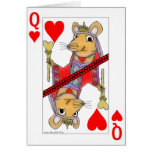 Reine de sourire de rat de carte de Valentine de c